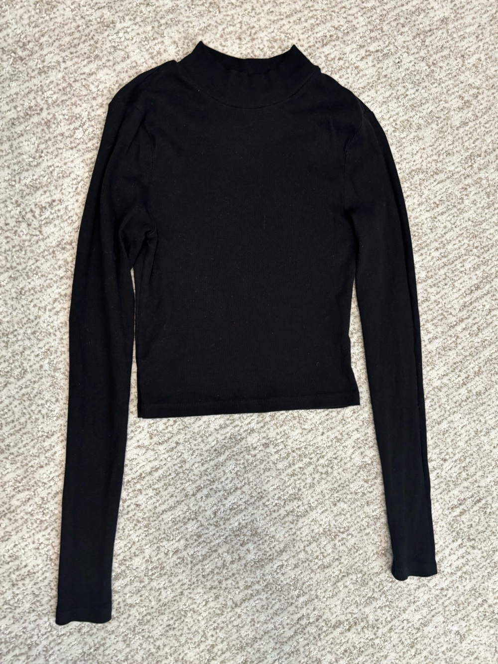 H&M Black Crewneck Sweater - Slim Fit